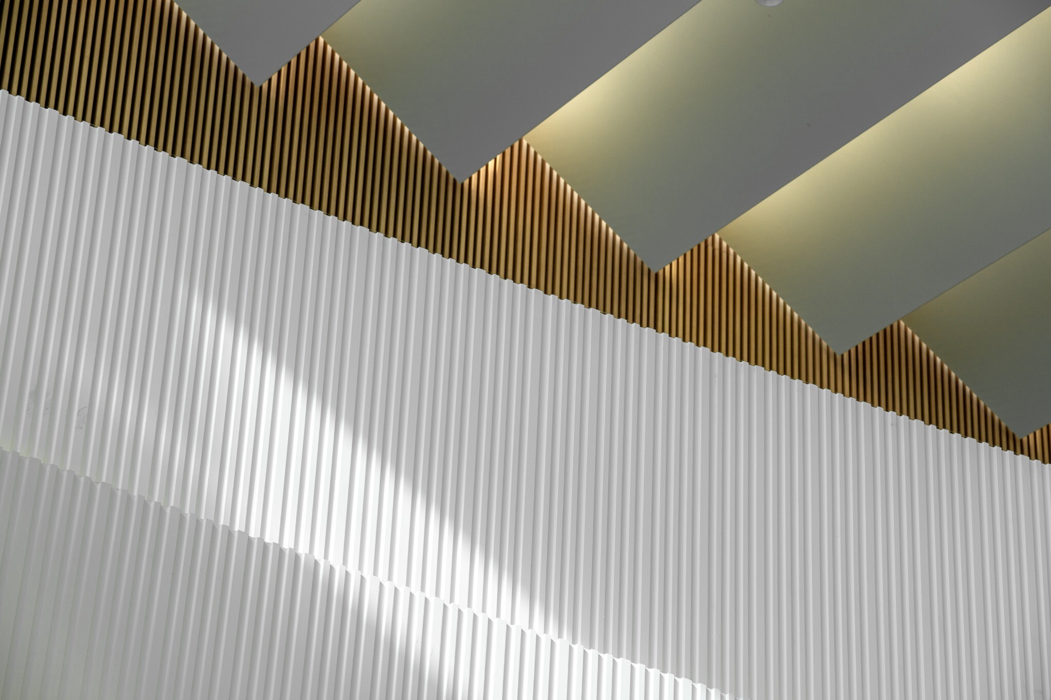 Construction detail of the West Wing Art Museum skylight grille.