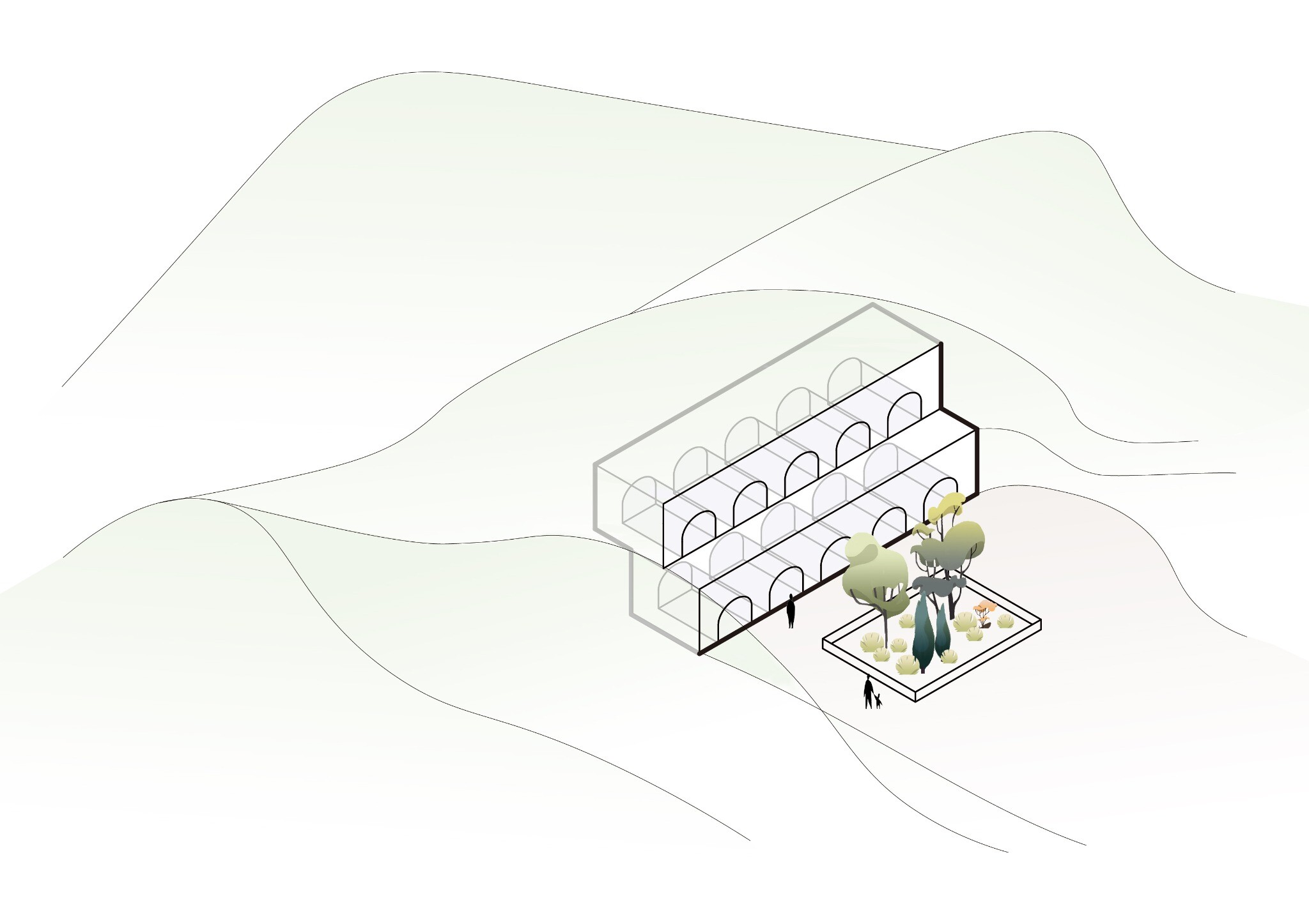 Traditional cave dwelling form used as the design reference.